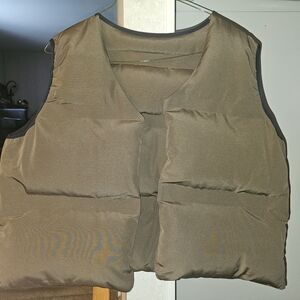 Men's Brown Puffer Vest
